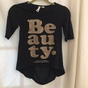 girls  10/12 Scooter Brown graphic Tee